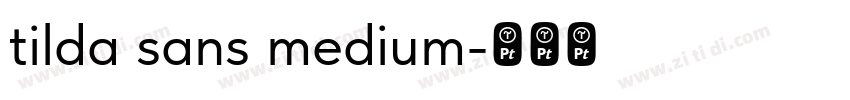 tilda sans medium字体转换